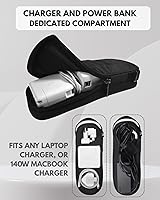 Side by Side Cable Organizer Tech Bag for Laptop Accessories